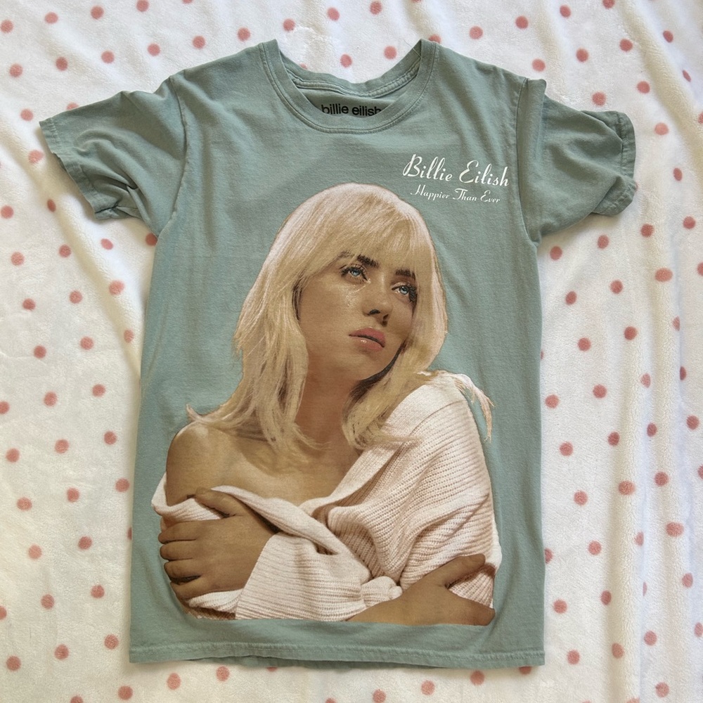 billie eilish - happier than ever merch tee